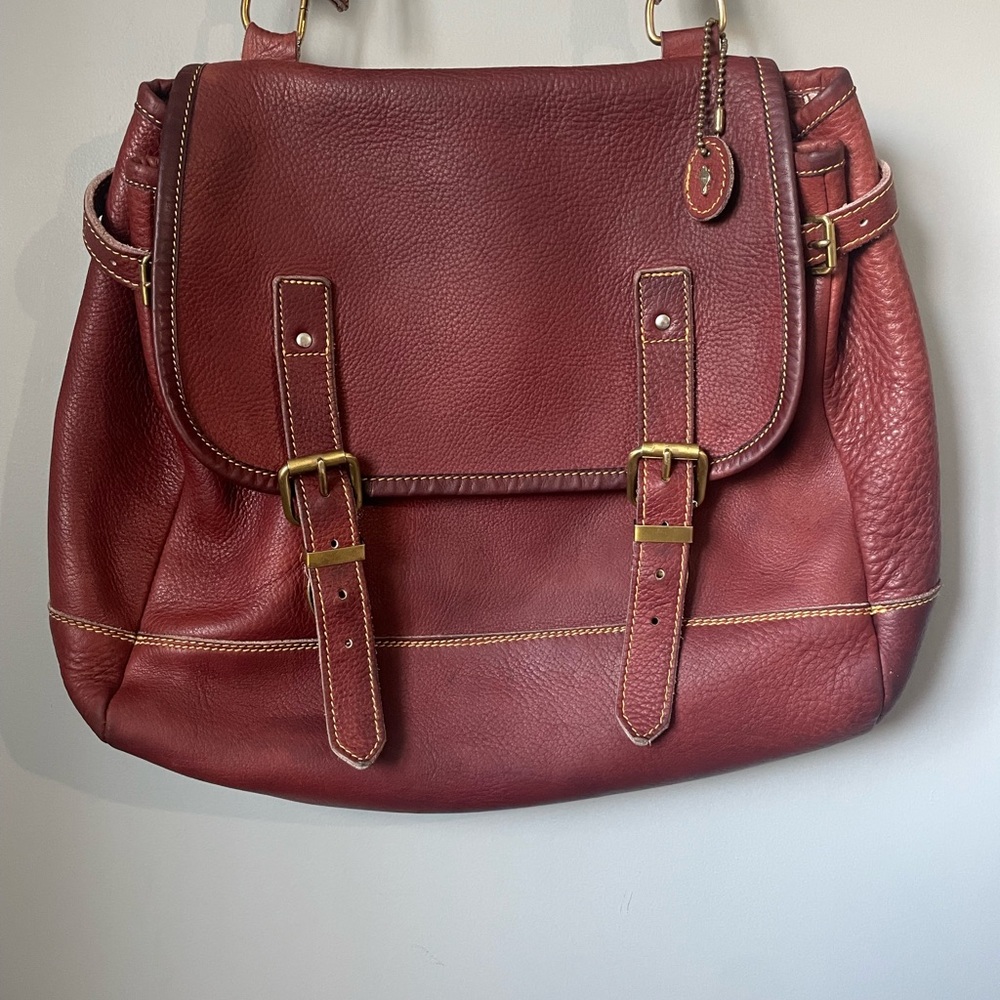 VINTAGE ROOTS MESSENGER BAG GENUINE leather